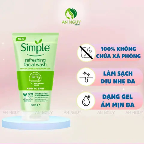 Sữa Rửa Mặt Simple Refreshing Facial Wash: Đánh Giá Chi Tiết & Công Dụng Cho Mọi Loại Da Sữa Rửa Mặt Simple Refreshing Facial Wash: Đánh Giá Chi Tiết & Công Dụng Cho Mọi Loại Da