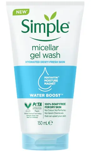 Sữa Rửa Mặt Simple Water Boost Micellar Gel Wash: Review Chi Tiết, Thành Phần & Công Dụng