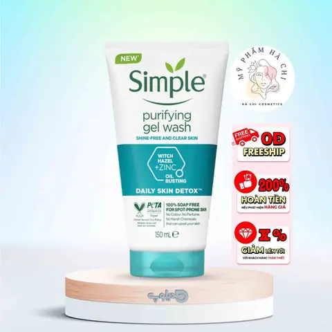 Sữa Rửa Mặt Simple Xanh Dương: Công Dụng, Thành Phần Và Hướng Dẫn Sử Dụng Chi Tiết Sữa Rửa Mặt Simple Xanh Dương: Công Dụng, Thành Phần Và Hướng Dẫn Sử Dụng Chi Tiết