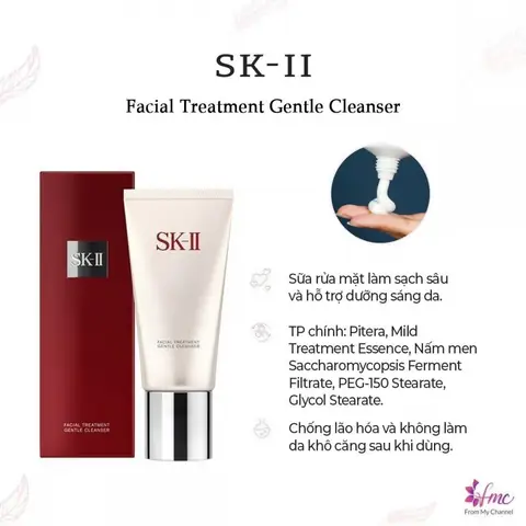 Sữa Rửa Mặt Sk-ii 120g Facial Treatment Gentle Cleanser: Công Dụng, Thành Phần Và Giá Bán Chính Hãng