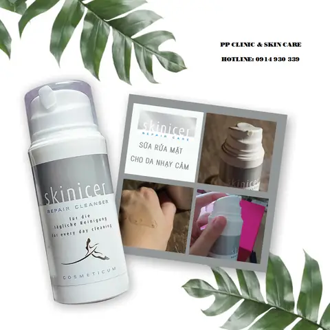 Sữa Rửa Mặt Skinicer Repair Cleanser: Công Dụng, Review & Cách Chọn Cho Da Mụn, Nhạy Cảm