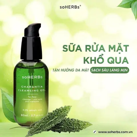 Sữa Rửa Mặt Soherbs: Công Dụng, Thành Phần & Review Chi Tiết Cho Da Mụn