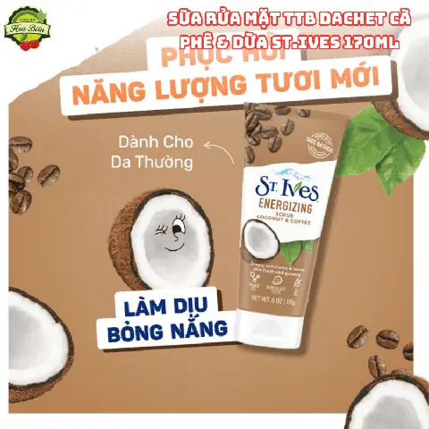 Sữa Rửa Mặt St. Ives Dừa & Cà Phê: Công Dụng, Review & Nơi Mua Chính Hãng