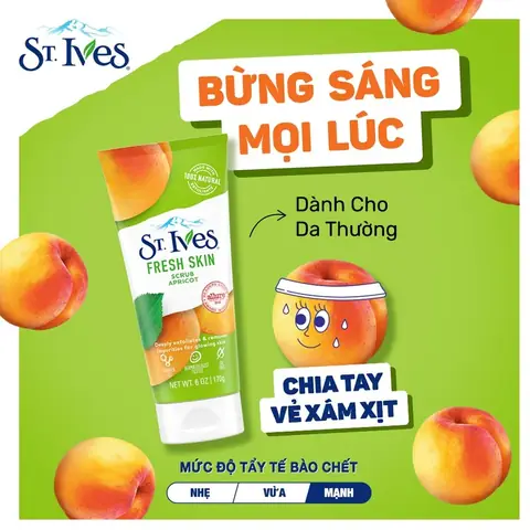 Sữa Rửa Mặt St. Ives Fresh Skin Apricot Scrub: Thành Phần, Công Dụng & Đánh Giá Chi Tiết Sữa Rửa Mặt St. Ives Fresh Skin Apricot Scrub: Thành Phần, Công Dụng & Đánh Giá Chi Tiết