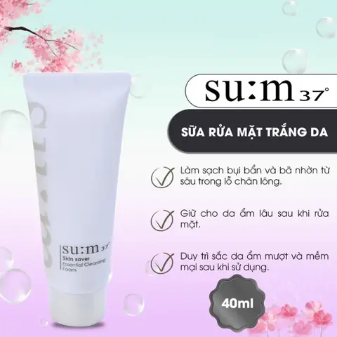 Sữa Rửa Mặt Sum37 40ml: Công Dụng, Hướng Dẫn Sử Dụng & Nơi Mua Chính Hãng
