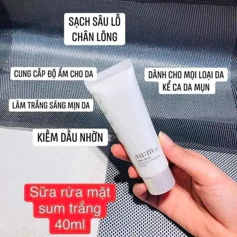 Sữa Rửa Mặt Sum 40ml Trắng Da: Giá, Công Dụng & Nơi Mua Chính Hãng Sữa Rửa Mặt Sum 40ml Trắng Da: Giá, Công Dụng & Nơi Mua Chính Hãng