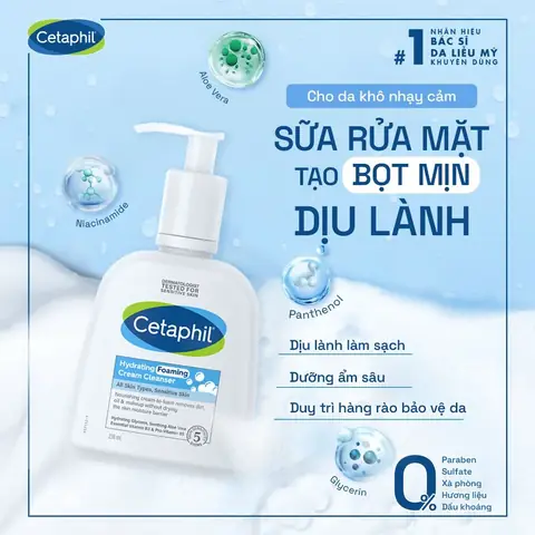 Sữa Rửa Mặt Tạo Bọt Cho Da Nhạy Cảm: Chọn Đúng Sản Phẩm Dịu Nhẹ, Hiệu Quả
