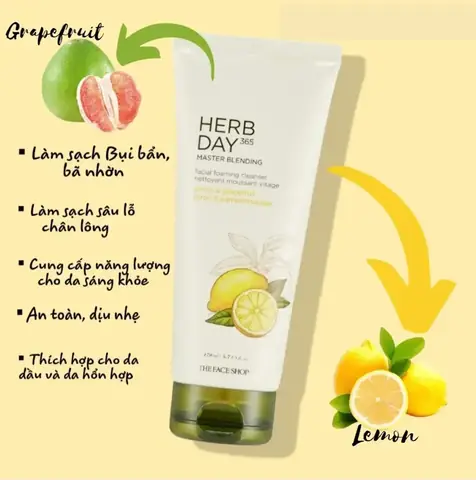 Sữa Rửa Mặt The Face Shop Herb Day: Công Dụng, Các Loại & Cách Chọn Phù Hợp