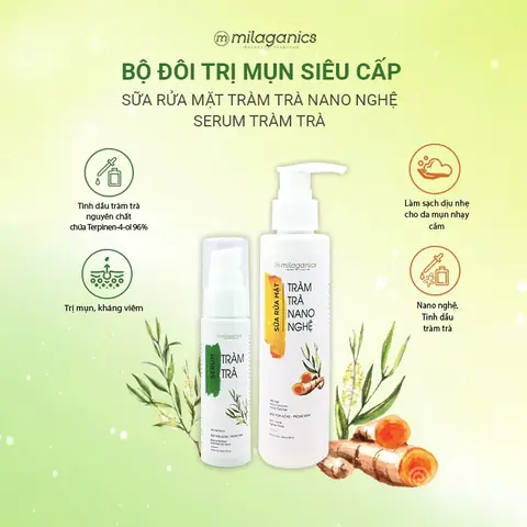 Sữa Rửa Mặt Tràm Trà Nano Nghệ Milaganics: Công Dụng, Thành Phần & Cách Dùng Hiệu Quả Sữa Rửa Mặt Tràm Trà Nano Nghệ Milaganics: Công Dụng, Thành Phần & Cách Dùng Hiệu Quả