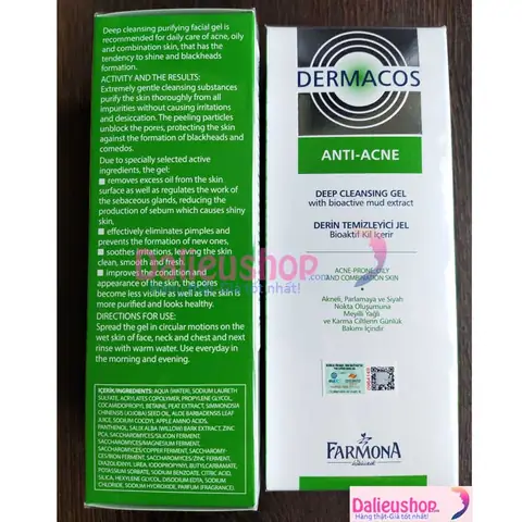 Thành Phần Sữa Rửa Mặt Dermacos: Chi Tiết & Công Dụng Cho Từng Loại Da Thành Phần Sữa Rửa Mặt Dermacos: Chi Tiết & Công Dụng Cho Từng Loại Da