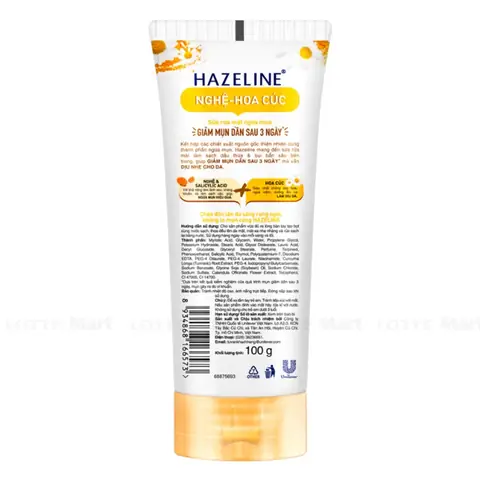 Thành Phần Sữa Rửa Mặt Hazeline: Công Dụng Và Lợi Ích Cho Từng Loại Da