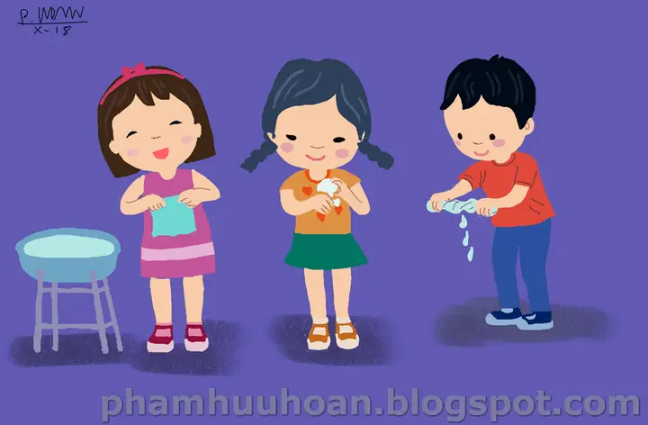 Hướng Dẫn Chi Tiết: Tranh Bé Rửa Mặt - Trọn Bộ Bài Thơ, Hình Ảnh Và Giáo Án Giáo Dục